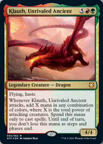Klauth, Unrivaled Ancient [Dungeons & Dragons: Adventures in the Forgotten Realms Commander] - The Mythic Store | 24h Order Processing