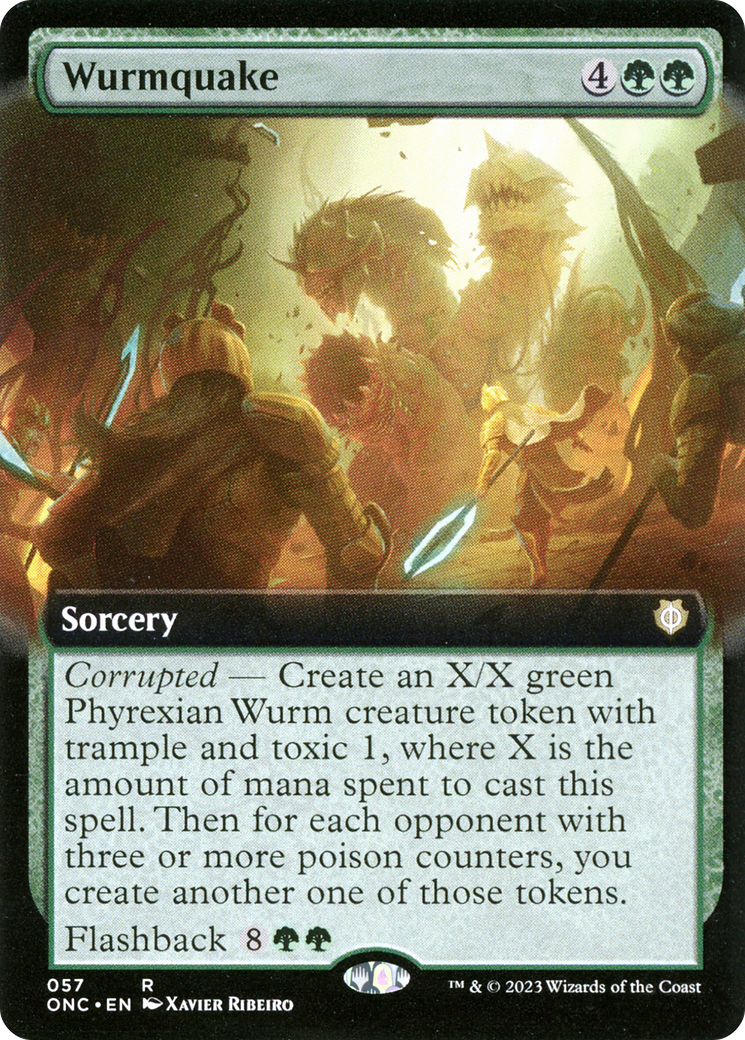 Wurmquake (Extended Art) [Phyrexia: All Will Be One Commander] - The Mythic Store | 24h Order Processing