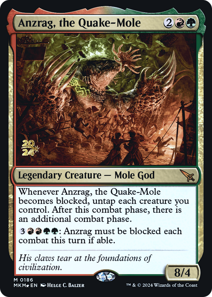 Anzrag, the Quake-Mole [Murders at Karlov Manor Prerelease Promos] - The Mythic Store | 24h Order Processing