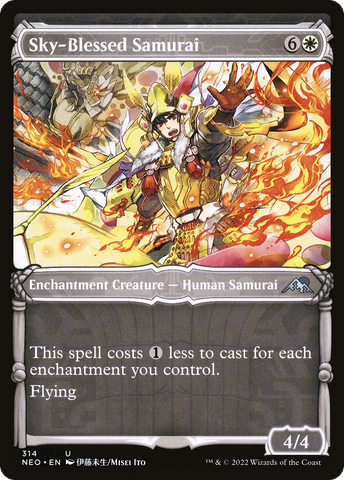 Sky-Blessed Samurai (Showcase Samurai) [Kamigawa: Neon Dynasty] - The Mythic Store | 24h Order Processing