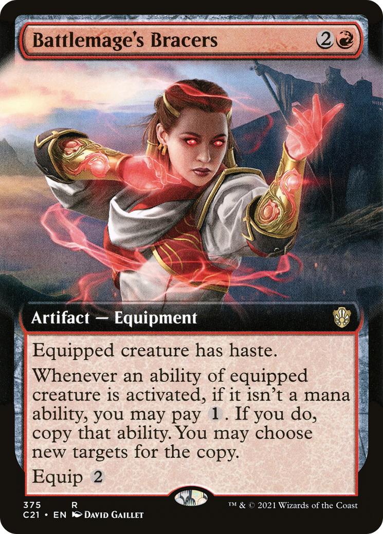 Battlemage's Bracers (Extended Art) [Commander 2021] - The Mythic Store | 24h Order Processing