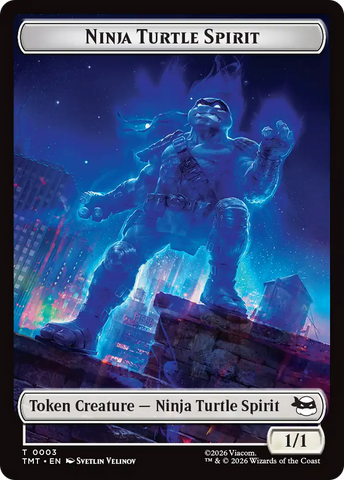 Ninja Turtle Spirit // Food Double-Sided Token [Teenage Mutant Ninja Turtles Tokens] - The Mythic Store | 24h Order Processing