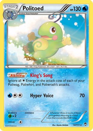 Politoed (18/111) [XY: Furious Fists] - The Mythic Store | 24h Order Processing