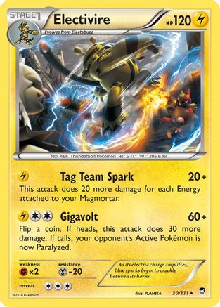 Electivire (30/111) [XY: Furious Fists] - The Mythic Store | 24h Order Processing