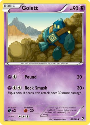 Golett (42/111) [XY: Furious Fists] - The Mythic Store | 24h Order Processing