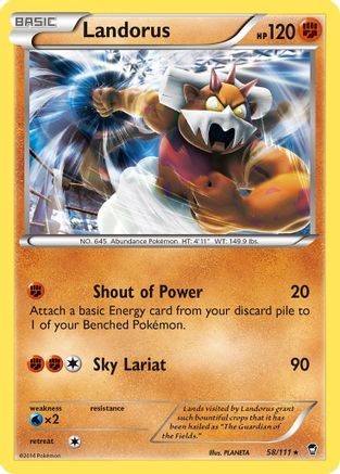 Landorus (58/111) [XY: Furious Fists] - The Mythic Store | 24h Order Processing