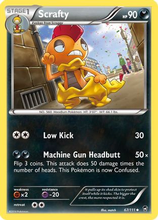 Scrafty (67/111) [XY: Furious Fists] - The Mythic Store | 24h Order Processing