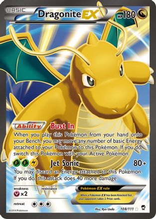 Dragonite EX (108/111) [XY: Furious Fists] - The Mythic Store | 24h Order Processing