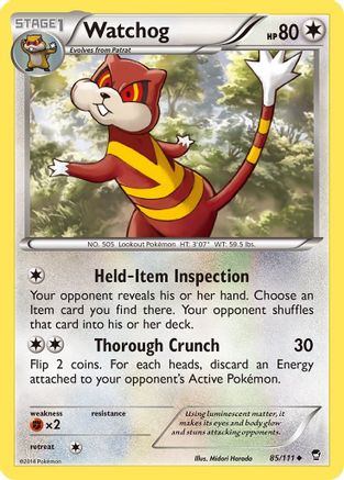 Watchog (85/111) [XY: Furious Fists] - The Mythic Store | 24h Order Processing
