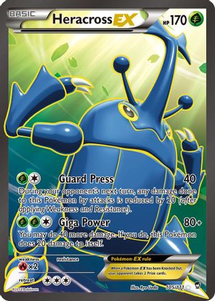 Heracross EX (105/111) [XY: Furious Fists] - The Mythic Store | 24h Order Processing