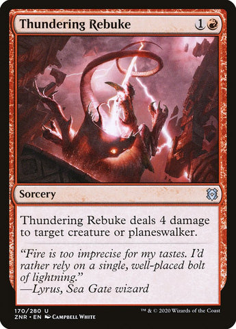 Thundering Rebuke [Zendikar Rising] - The Mythic Store | 24h Order Processing