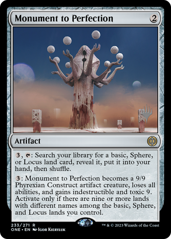 Monument to Perfection (Promo Pack) [Phyrexia: All Will Be One Promos] - The Mythic Store | 24h Order Processing