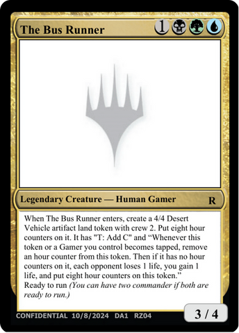 The Bus Runner [Unknown Event] - The Mythic Store | 24h Order Processing