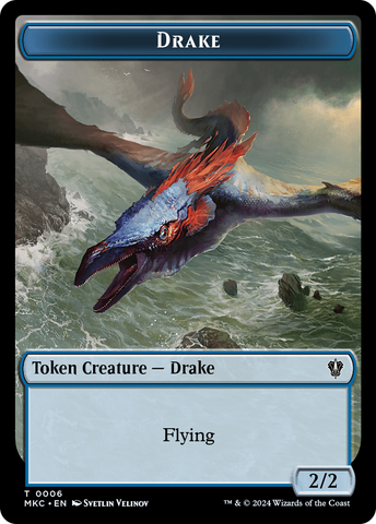 Drake // Koma's Coil Double-Sided Token [Murders at Karlov Manor Commander Tokens] - The Mythic Store | 24h Order Processing
