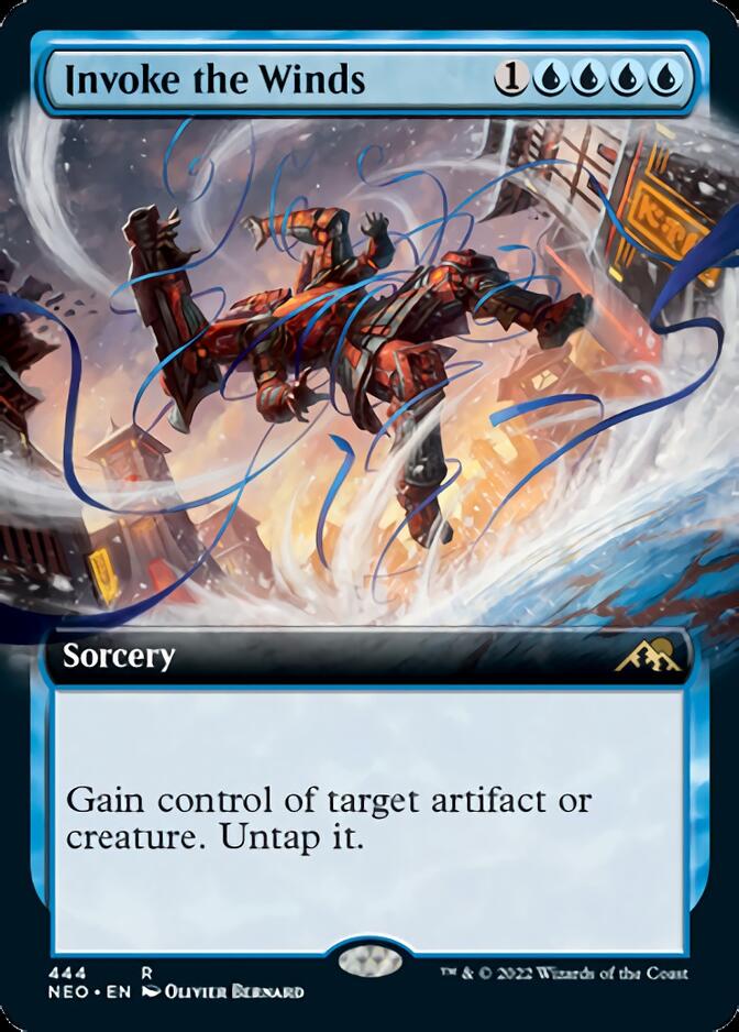 Invoke the Winds (Extended Art) [Kamigawa: Neon Dynasty] - The Mythic Store | 24h Order Processing