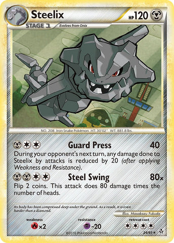 Steelix (24/95) (Theme Deck Exclusive) [HeartGold & SoulSilver: Unleashed] - The Mythic Store | 24h Order Processing