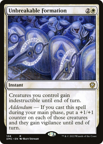 Unbreakable Formation [Dominaria United Commander] - The Mythic Store | 24h Order Processing