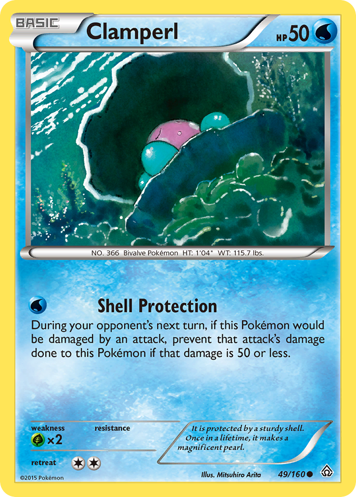 Clamperl (49/160) [XY: Primal Clash] - The Mythic Store | 24h Order Processing