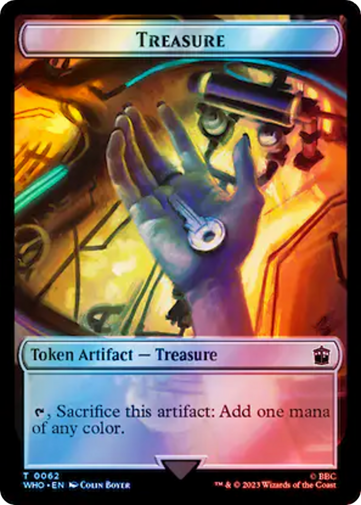Copy // Treasure (0062) Double-Sided Token (Surge Foil) [Doctor Who Tokens] - The Mythic Store | 24h Order Processing