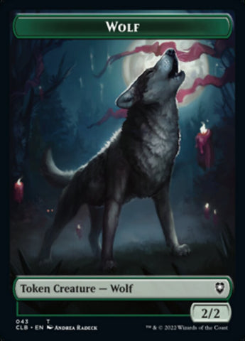 Wolf // Insect Double-Sided Token [Commander Legends: Battle for Baldur's Gate Tokens] - The Mythic Store | 24h Order Processing