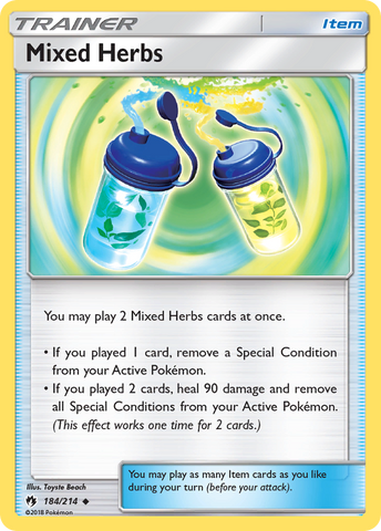 Mixed Herbs (184/214) [Sun & Moon: Lost Thunder] - The Mythic Store | 24h Order Processing