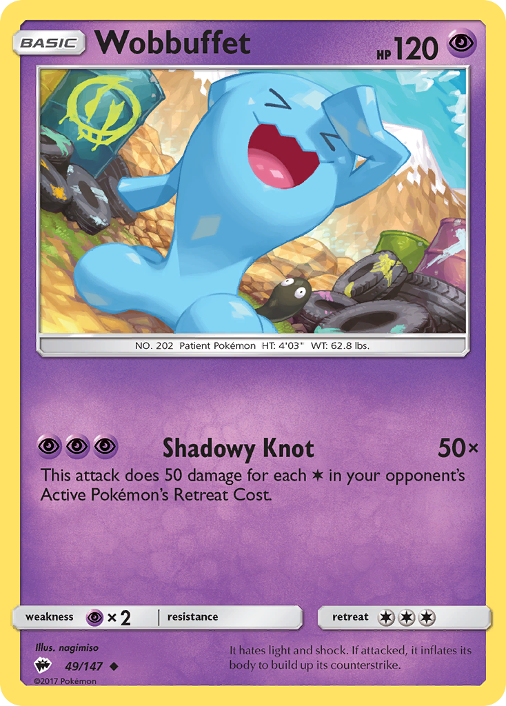 Wobbuffet (49/147) [Sun & Moon: Burning Shadows] - The Mythic Store | 24h Order Processing