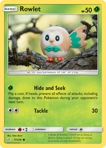 Rowlet (17/236) [Sun & Moon: Cosmic Eclipse] - The Mythic Store | 24h Order Processing