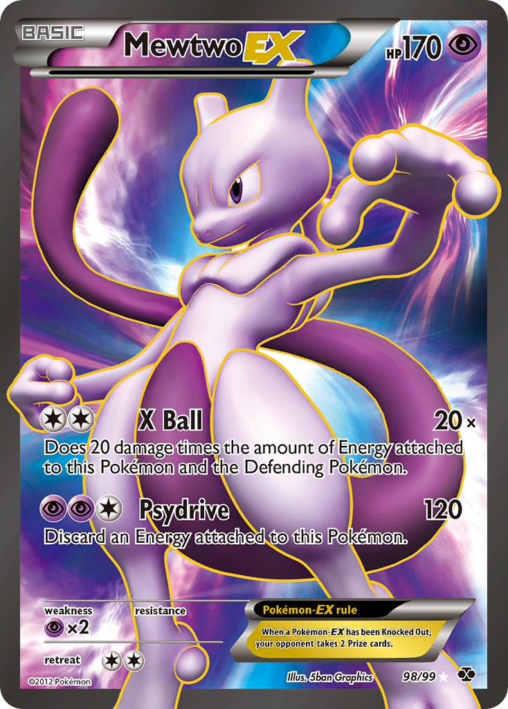 Mewtwo EX (98/99) [Black & White: Next Destinies] - The Mythic Store | 24h Order Processing