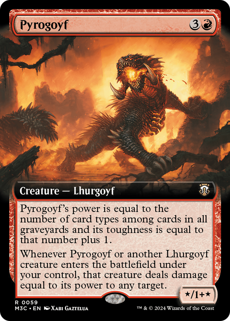 Pyrogoyf (Extended Art) [Modern Horizons 3 Commander] - The Mythic Store | 24h Order Processing