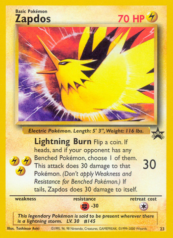 Zapdos (23) [Wizards of the Coast: Black Star Promos] - The Mythic Store | 24h Order Processing