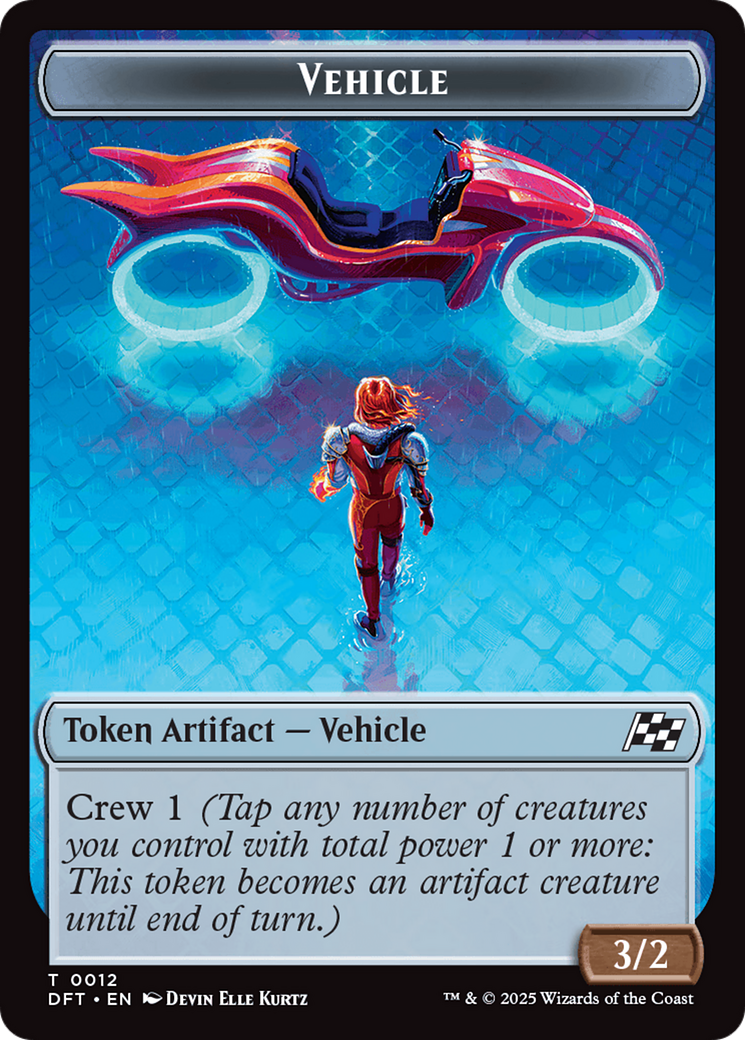 Emblem - Chandra, Spark Hunter // Vehicle Double-Sided Token [Aetherdrift Tokens] - The Mythic Store | 24h Order Processing