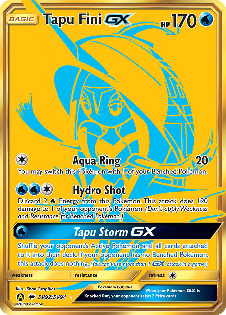 Tapu Fini GX (SV92/SV94) [Sun & Moon: Hidden Fates - Shiny Vault] - The Mythic Store | 24h Order Processing
