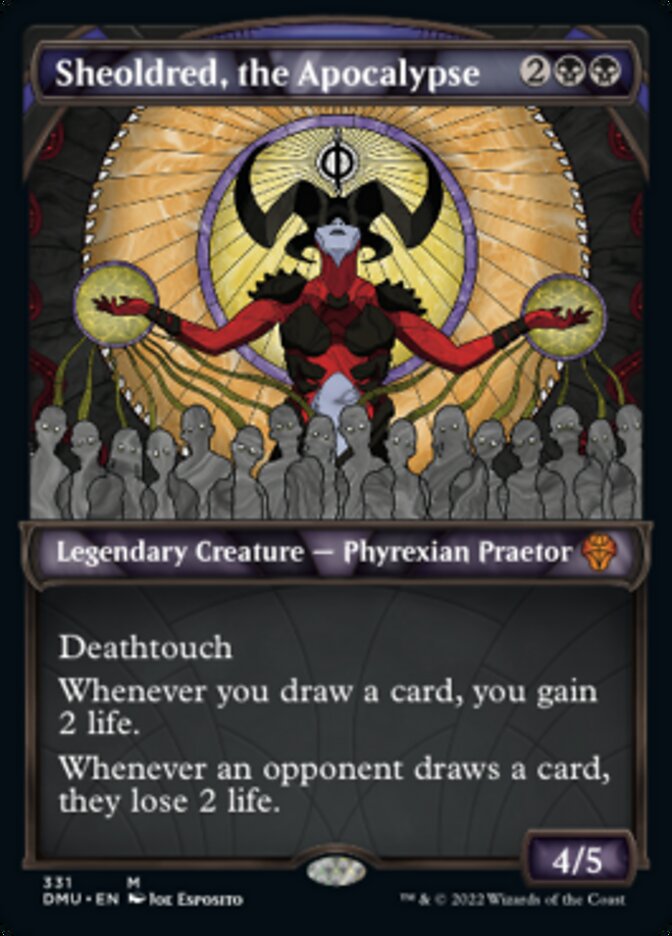 Sheoldred, the Apocalypse (Showcase Textured) [Dominaria United] - The Mythic Store | 24h Order Processing