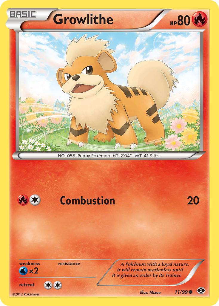 Growlithe (11/99) [Black & White: Next Destinies] - The Mythic Store | 24h Order Processing