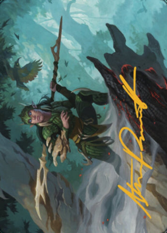 Gwenna, Eyes of Gaea Art Card (Gold-Stamped Signature) [The Brothers' War Art Series] - The Mythic Store | 24h Order Processing