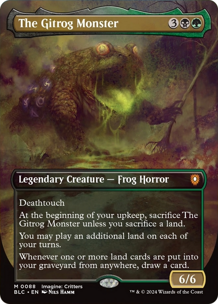 The Gitrog Monster (Borderless) [Bloomburrow Commander] - The Mythic Store | 24h Order Processing