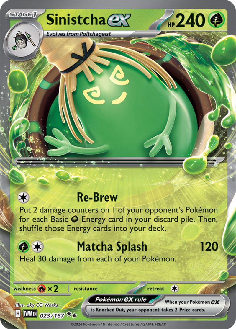 Sinistcha ex (023/167) [Scarlet & Violet: Twilight Masquerade] - The Mythic Store | 24h Order Processing