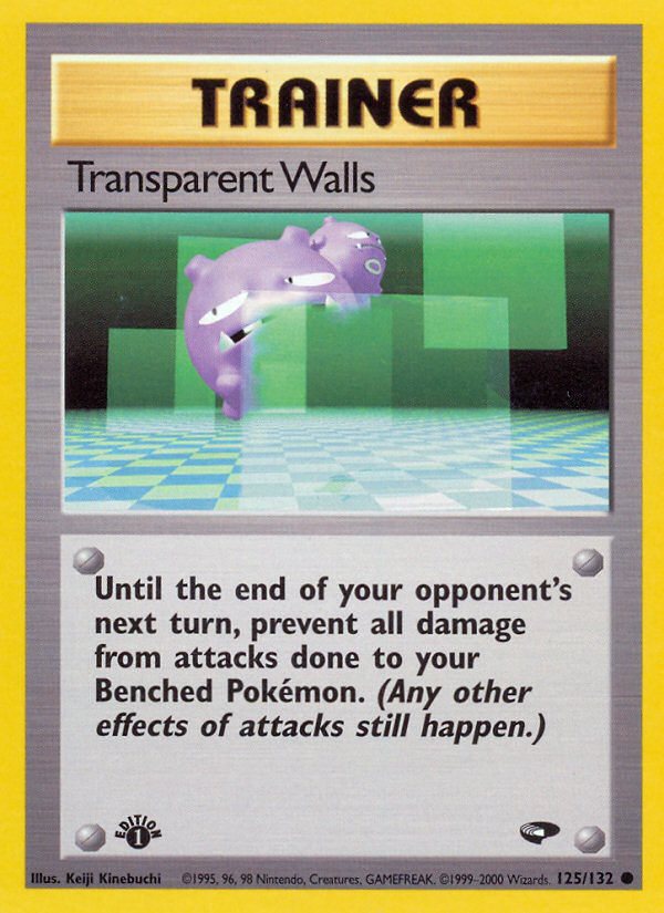 Transparent Walls (125/132) [Gym Challenge 1st Edition] - The Mythic Store | 24h Order Processing