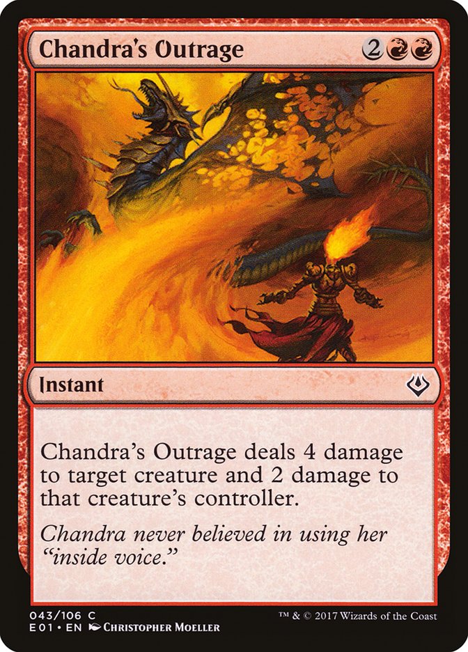 Chandra's Outrage [Archenemy: Nicol Bolas] - The Mythic Store | 24h Order Processing