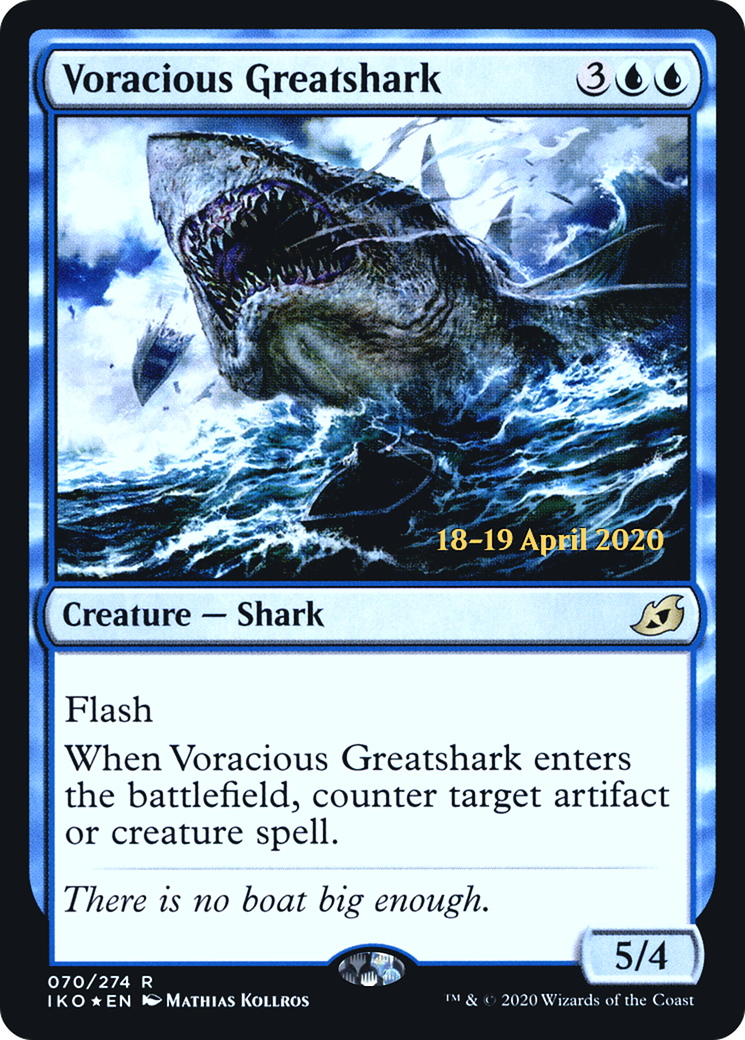 Voracious Greatshark [Ikoria: Lair of Behemoths Prerelease Promos] - The Mythic Store | 24h Order Processing