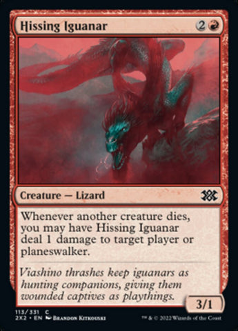 Hissing Iguanar [Double Masters 2022] - The Mythic Store | 24h Order Processing