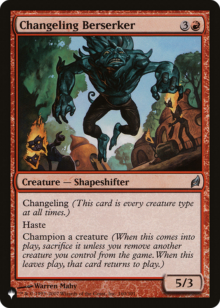 Changeling Berserker [The List] - The Mythic Store | 24h Order Processing