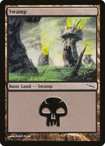 Swamp (298) [Mirrodin] - The Mythic Store | 24h Order Processing