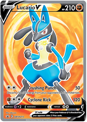 Lucario V (SWSH213) [Sword & Shield: Black Star Promos] - The Mythic Store | 24h Order Processing