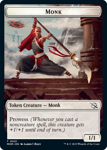 Monk Token [March of the Machine Tokens] - The Mythic Store | 24h Order Processing