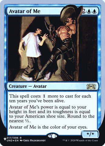 Avatar of Me (Unfinity Foil Edition) [The List] - The Mythic Store | 24h Order Processing