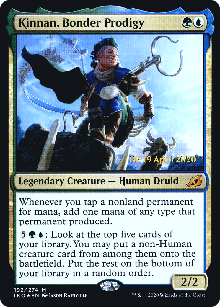 Kinnan, Bonder Prodigy [Ikoria: Lair of Behemoths Prerelease Promos] - The Mythic Store | 24h Order Processing