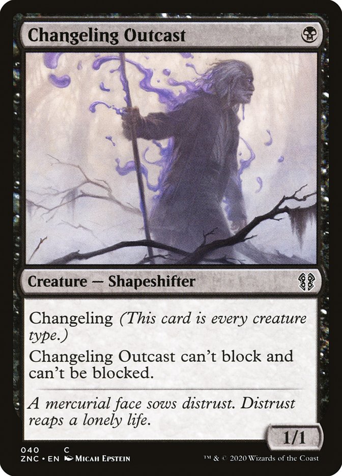 Changeling Outcast [Zendikar Rising Commander] - The Mythic Store | 24h Order Processing