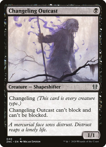 Changeling Outcast [Zendikar Rising Commander] - The Mythic Store | 24h Order Processing
