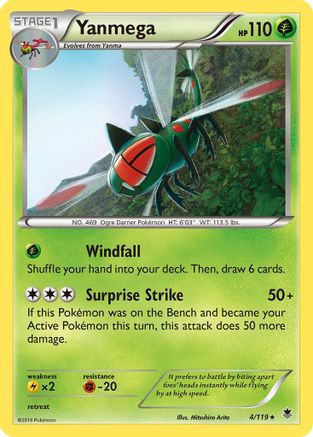 Yanmega (4/119) [XY: Phantom Forces] - The Mythic Store | 24h Order Processing